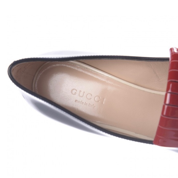 Studded Patent Gucci Marmont Pumps/Loafers - Picture 14 of 16
